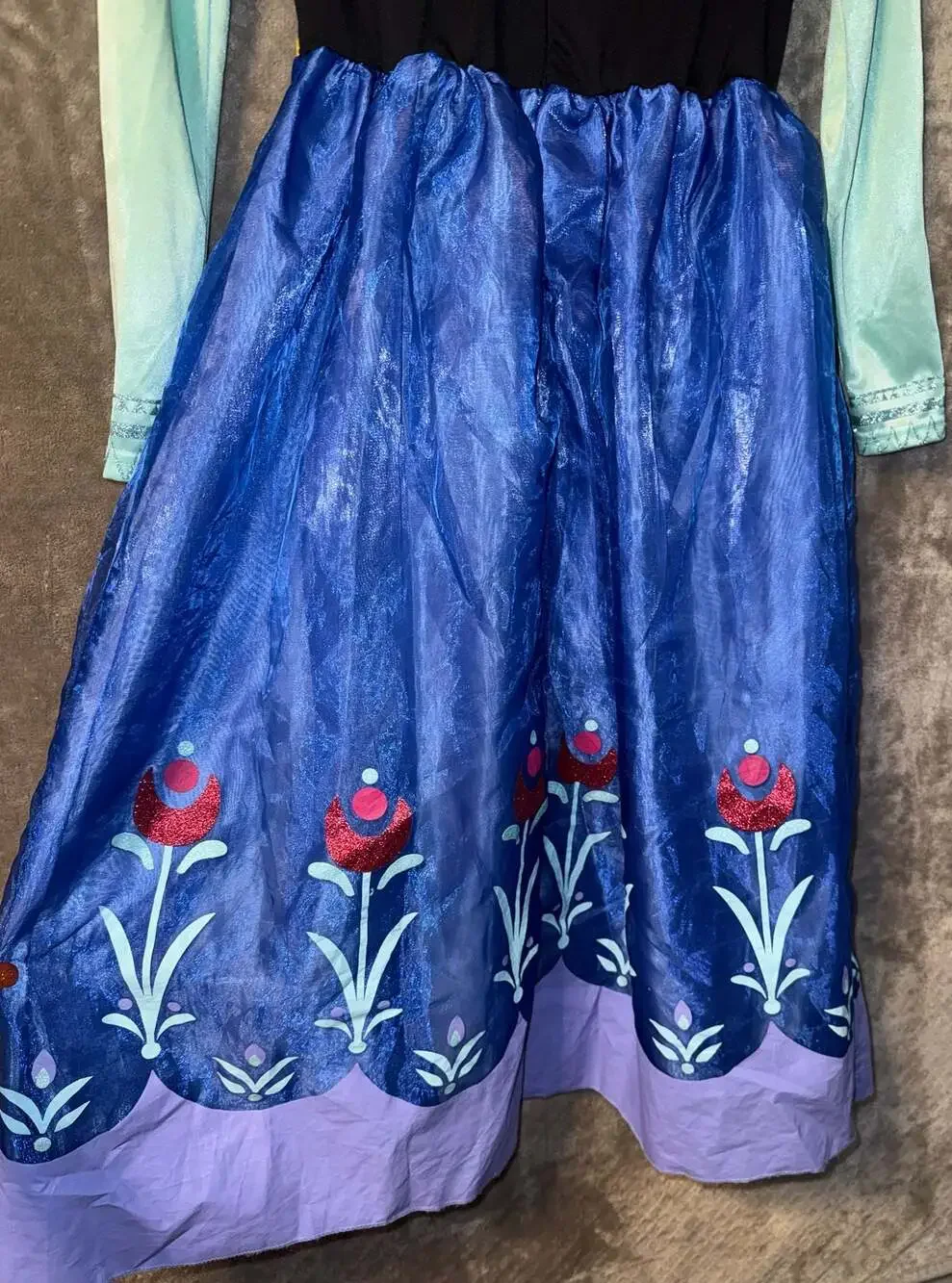 Disney Frozen Girls Anna Coronation Dress Costume